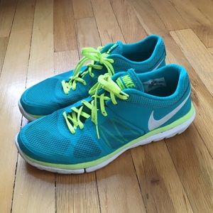 NIKE flex 2014 run SNEAKERS (teal)